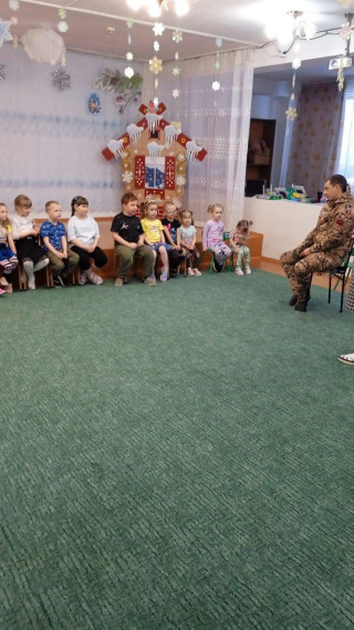 Встреча с участником СВО -детский сад.